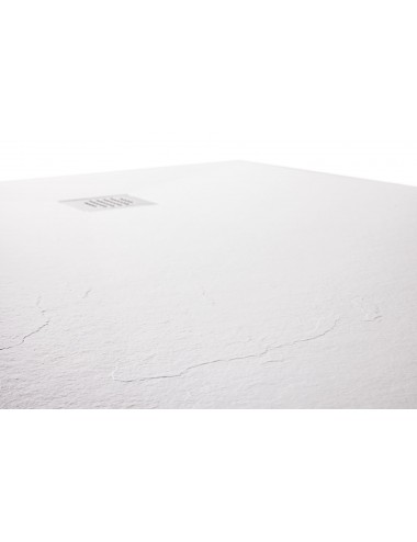 Piatto doccia effetto pietra in Restone bianco H2,5 70x90